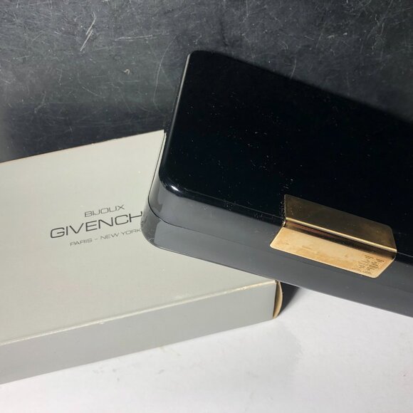 Vintage Givenchy Bijoux Black Lacquered Jewelry Box - Picture 1 of 12